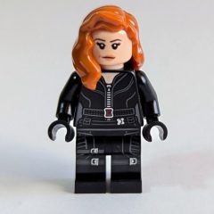 Minifigurka LEGO Black Widow, Black Jumpsuit, Printed Legs (85974 Hair)