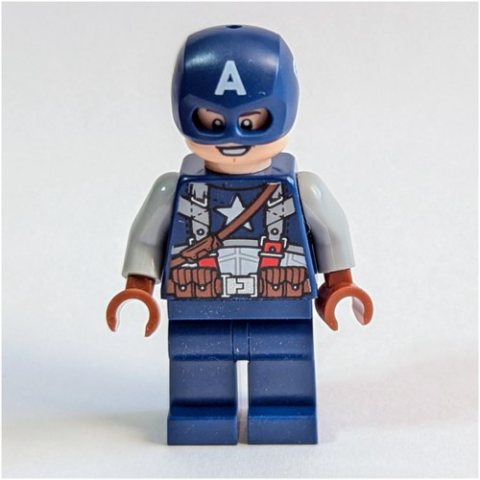 Minifigurka LEGO Captain America, Light Bluish Grey Arms