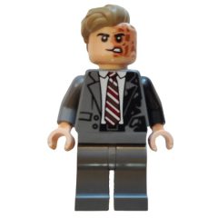Minifigurka LEGO Two-Face, Dark Knight, Dark Bluish Grey Suit
