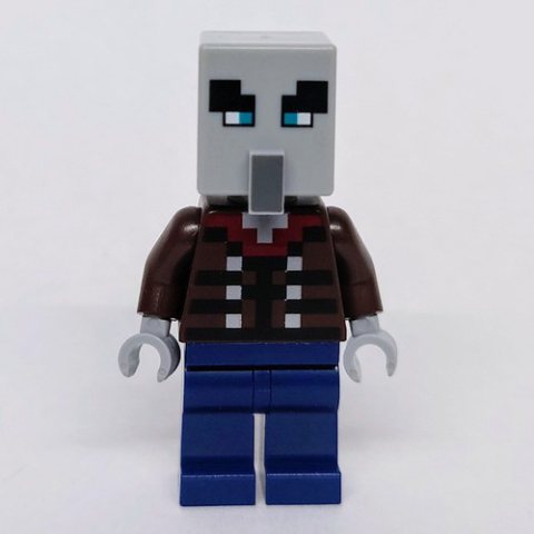Minifigurka LEGO Illager, Vindicator, Dark Blue Legs, Narrow Eyes