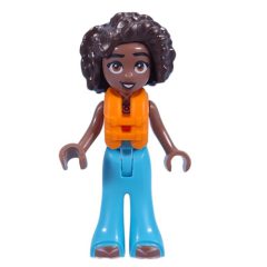 Minifigurka LEGO Aliya - Coral Top, Medium Azure Pants, Life Jacket