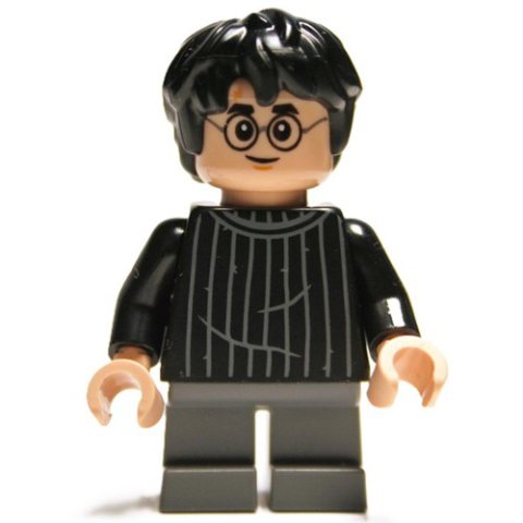 Minifigurka LEGO Harry Potter, Black Sweater, Short Legs
