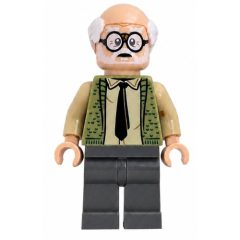 Minifigurka LEGO Ernie Prang, Olive Green Sweater, Dark Bluish Gray Legs