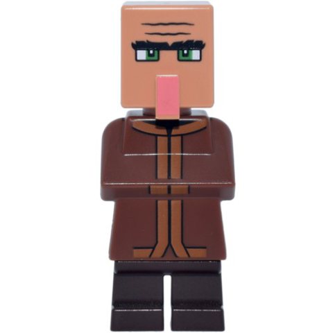 Minifigurka LEGO Villager, Reddish Brown, Coral Nose