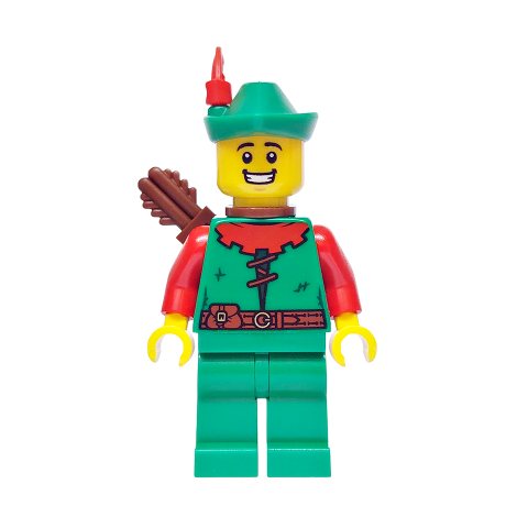 Minifigurka LEGO Forestman, Quiver, Smile