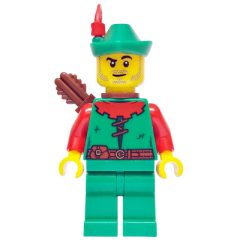 Minifigurka LEGO Forestman, Quiver, Stubbles