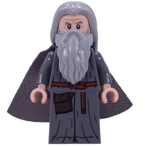 Minifigurka LEGO Gandalf the Grey, Light Bluish Grey Hair, Cape