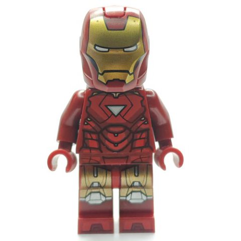 Minifigurka LEGO Iron Man Mark 6 Armor, Trans-Light Blue Head