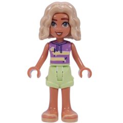 Minifigurka LEGO Nova, Lavender Top, Yellowish Green Skirt