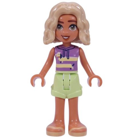 Minifigurka LEGO Nova, Lavender Top, Yellowish Green Skirt