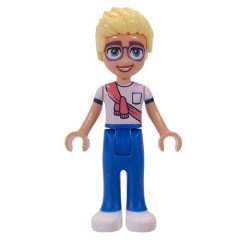 Minifigurka LEGO Olly - White Shirt, Blue Pants
