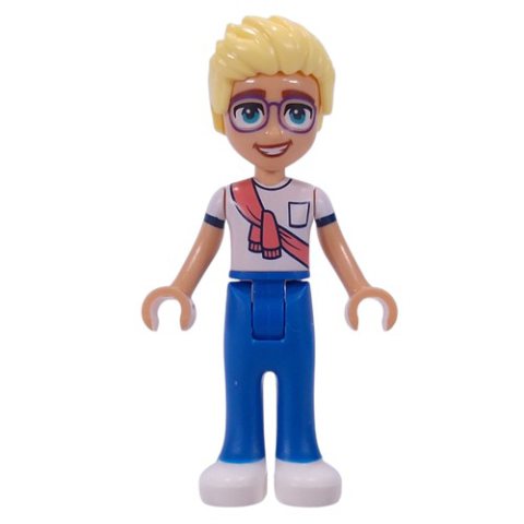 Minifigurka LEGO Olly - White Shirt, Blue Pants