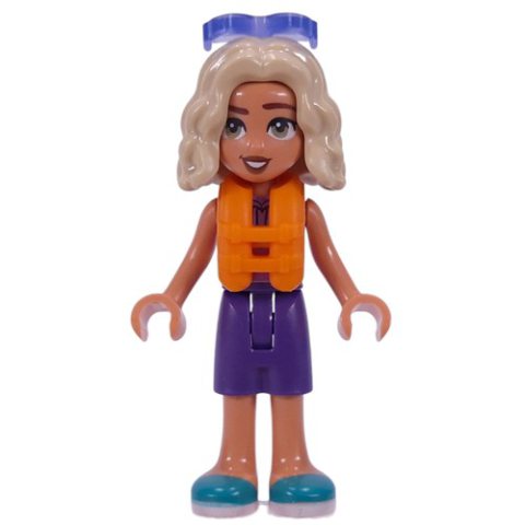 Minifigurka LEGO Nova - Lavender Top, Dark Purple Shorts, Life Vest, Sunglasses