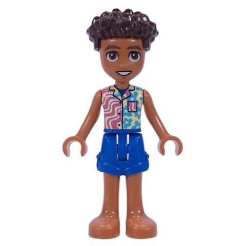 Minifigurka LEGO Aron - Blue Shorts
