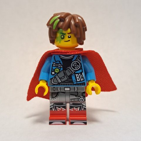 Minifigurka LEGO Mateo, Dark Azure Torso, Cape