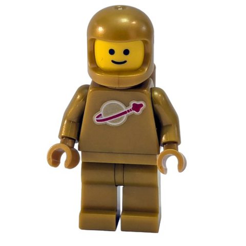 Minifigurka LEGO Classic Spaceman, Pearl Gold with Airtanks