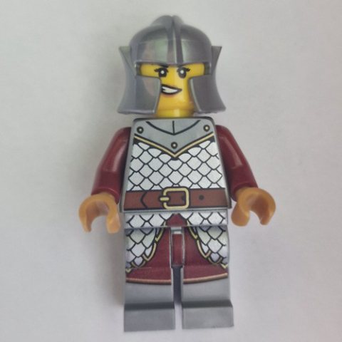 Minifigurka LEGO Griffin Knight, Female, Dark Red Arms