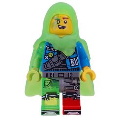 Minifigurka LEGO Mateo, Trans-Bright Green Cape