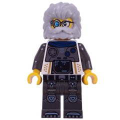 Minifigurka LEGO Mr. Oz, White Torso, Pearl Titanium Legs