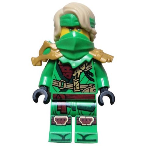 Minifigurka LEGO Lloyd, Bright Green Shoulder Armor and Mask, Hair