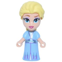 Minifigurka LEGO Elsa - Microdoll, Bright Light Blue Dress, Hair in Tail
