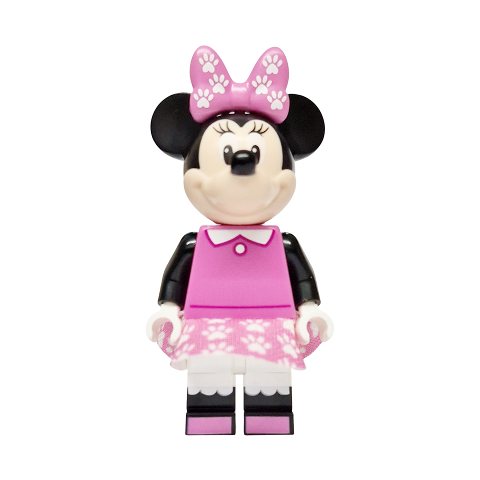 Minifigurka LEGO Minnie Mouse, Paw Print Dress