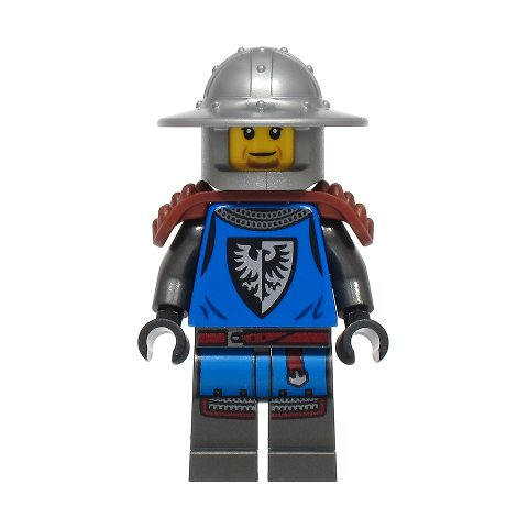 Minifigurka LEGO Black Falcon Knight, Reddish Brown Shoulder Guard