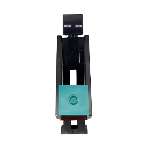 Minifigurka LEGO Enderman, Dark Turquoise Box, Dark Turquoise Foot Plate