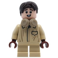 Minifigurka LEGO Neville Longbottom, Tan Shirt, Headphones, Short Legs