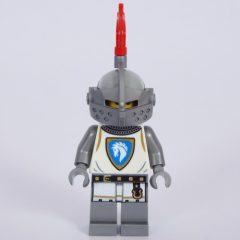 Minifigurka LEGO Knight, Female, White Tunic, Helmet with Red Plume