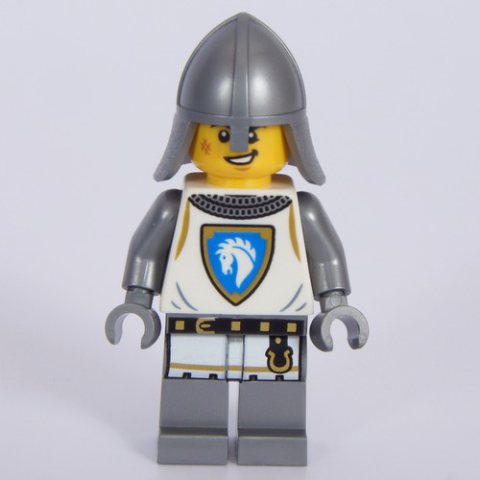 Minifigurka LEGO Knight, White Tunic, Helmet