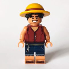 Minifigurka LEGO Monkey D. Luffy, Hat, Open Mouth