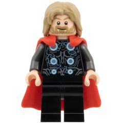 Minifigurka LEGO Thor, Dark Tan Hair, Rubber Cape