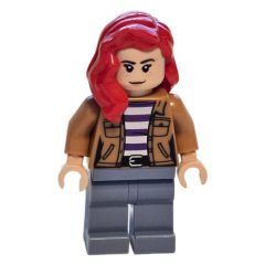 Minifigurka LEGO Mary Jane, Medium Nougat Jacket, Sand Blue Legs, Red Hair