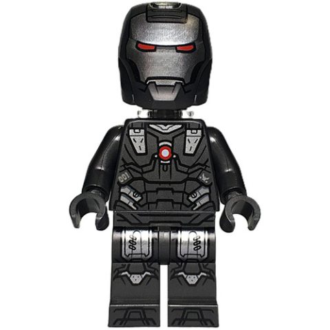 Minifigurka LEGO War Machine, Trans-Clear Neck Bracket, Pearl Titanium Hands