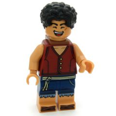 Minifigurka LEGO Monkey D. Luffy, Neck Bracket, Dark Red Vest