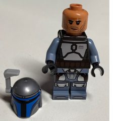 Minifigurka LEGO Jango Fett, Pearl Titanium Torso with Plain Arms, Black Helmet Print on Right-hand Site