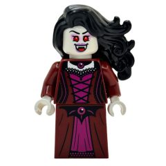Minifigurka LEGO Vampire, Dark Red Dress, Black Hair