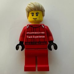 Minifigurka LEGO Porsche Driver, Red Racing Suit