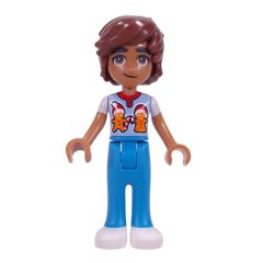 Minifigurka LEGO Leo - Dark Azure Pajama