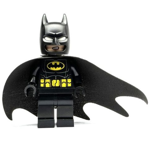 Minifigurka LEGO Batman, Black Suit, Black Cowl, Cloth Cape