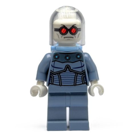 Minifigurka LEGO Mr. Freeze, Sand Blue Suit, Bright Light Blue Tanks