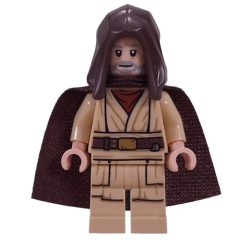Minifigurka LEGO Obi-Wan Kenobi, Dark Brown Hood, Cloak