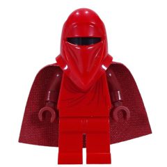 Minifigurka LEGO Royal Guard, Dark Red Hands, 19888 Cape, 28621 Head
