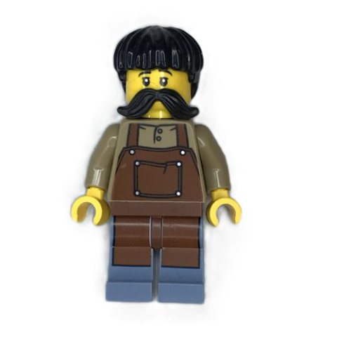 Minifigurka LEGO Fish Seller, Reddish Brown Apron