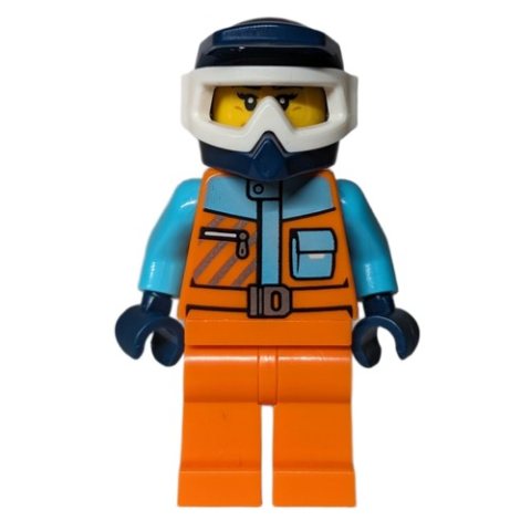 Minifigurka LEGO Arctic Explorer, Orange Suit, Helmet