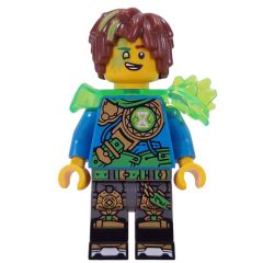 Minifigurka LEGO Mateo, Trans-Bright Green Shoulder Armor