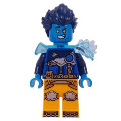 Minifigurka LEGO Logan, Trans-Light Blue Shoulder Armor