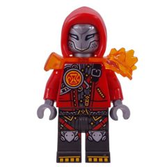 Minifigurka LEGO Cooper, Red Hood, Trans-Orange Shoulder Armor