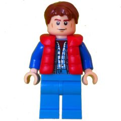 Minifigurka LEGO Marty McFly, Puffer Vest